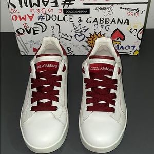 Dolce & Gabbana calfskin leather sneakers